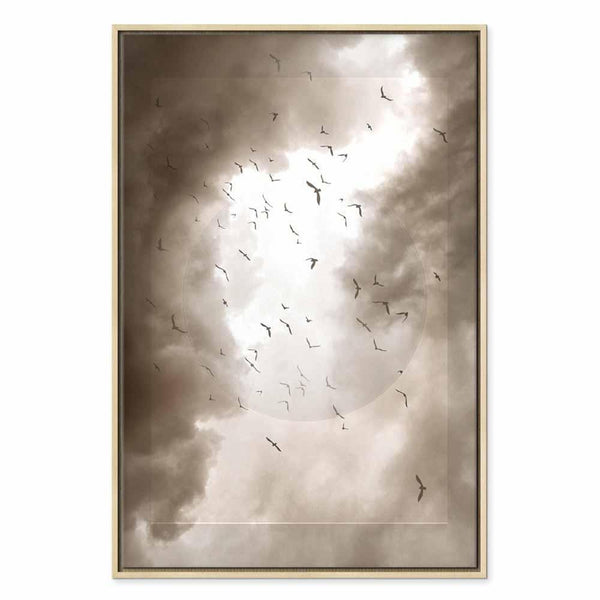Quadro - Birds in the Clouds (1 Part) Vertical