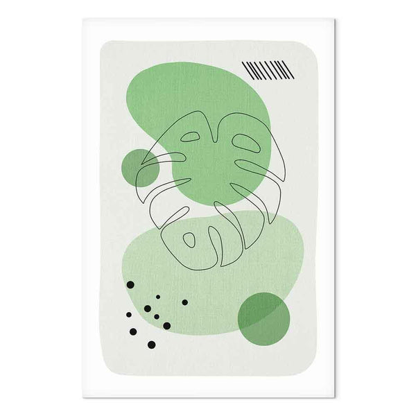 Quadro - Green Aesthetics of Monstera (1 Part) Vertical