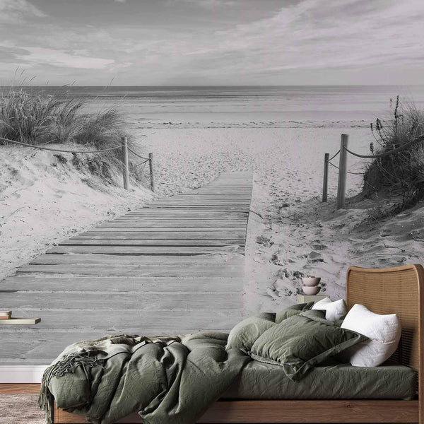 Carta da parati - On the beach - black and white