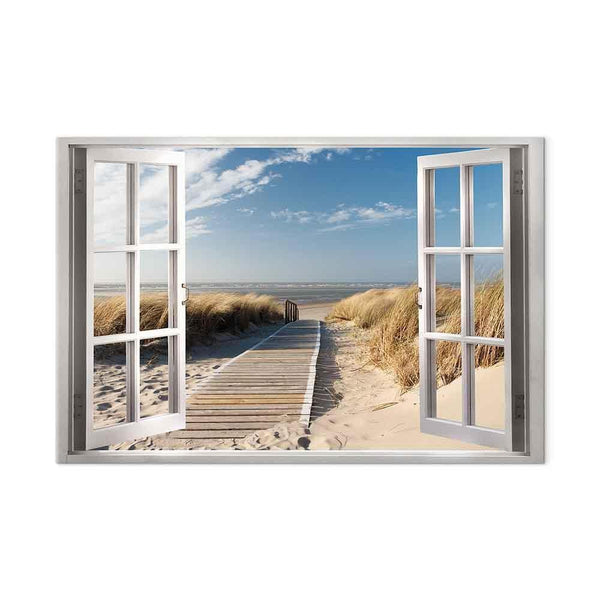 Quadro - Window: View of the Beach
