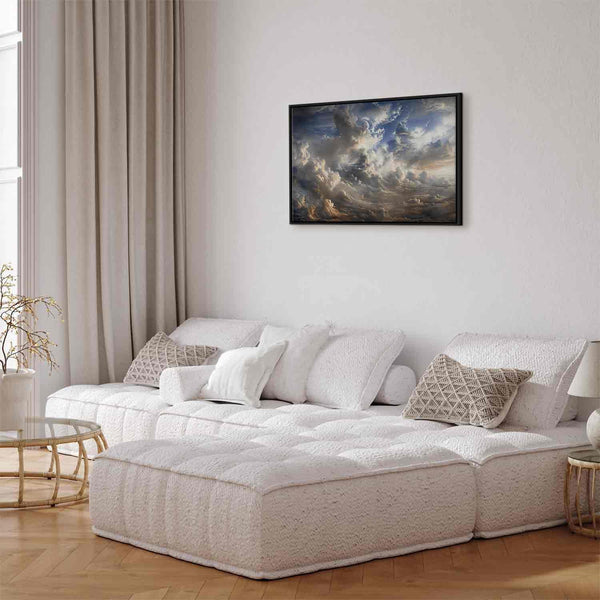 Quadro - Golden Reflections on Clouds Foretelling Dusk