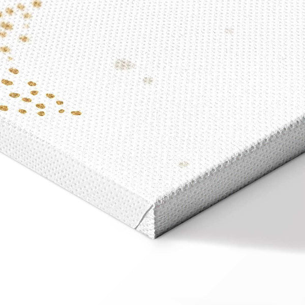 Quadro - Fairy-Tale Galaxy - Phases of the Moon in Yellow Tones Among Stars in Beige and Ash Colors with Stardust