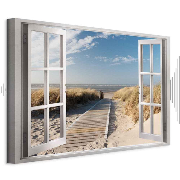 Quadro - Window: View of the Beach