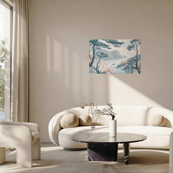 Poster - Blue Coast in Delicate Colors