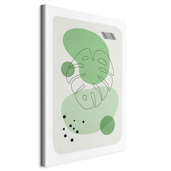 Quadro - Green Aesthetics of Monstera (1 Part) Vertical