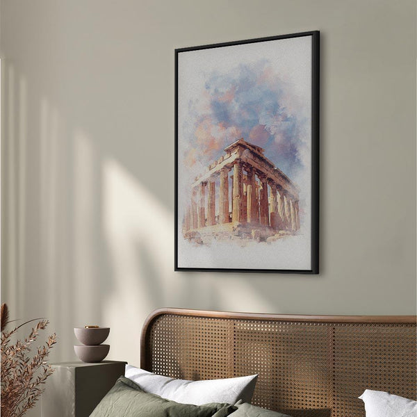 Quadro - Painted Parthenon (1 Part) Vertical