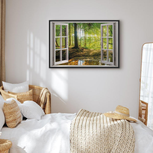 Quadro - Window: View on Forest
