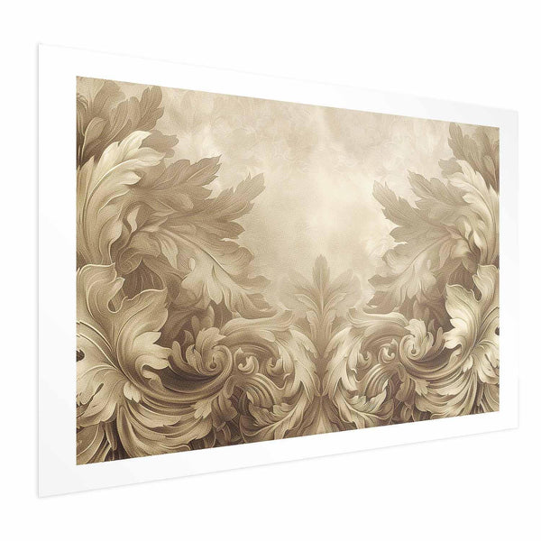 Poster - Carved Ornaments in Sepia Shades
