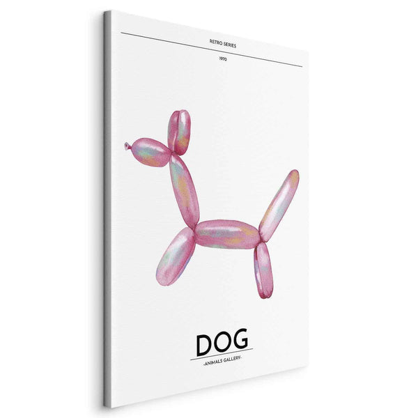 Quadro - Holo-Dog - Colorful Dog in Retro Style
