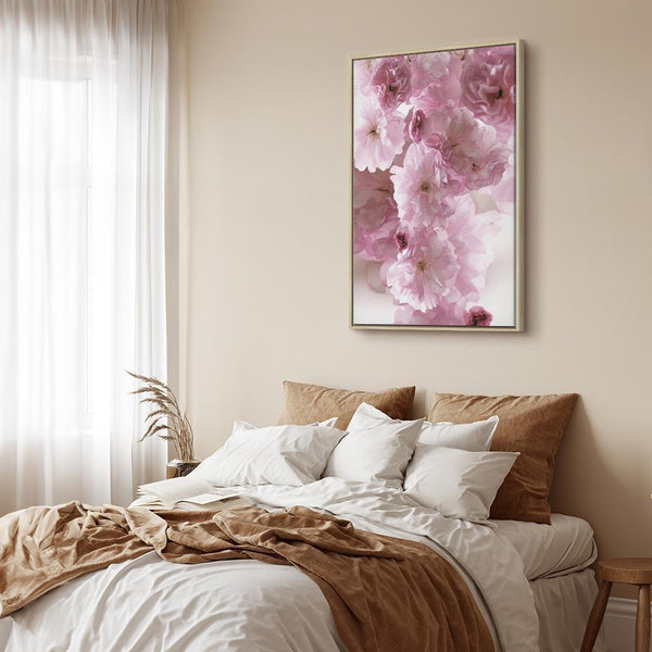 Quadro - Flowery Glamour (1-part) - Flower Petals in Shades of Pink