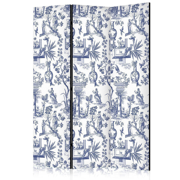 Paravento - Rome and Botany - Blue Pattern with a Greek and Plant Motif
