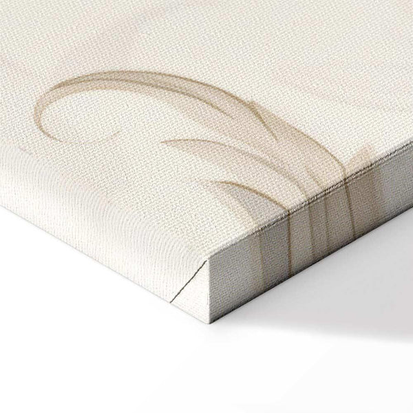 Quadro - Turquoise Flowers in Retro Ambience Floristic Ornaments