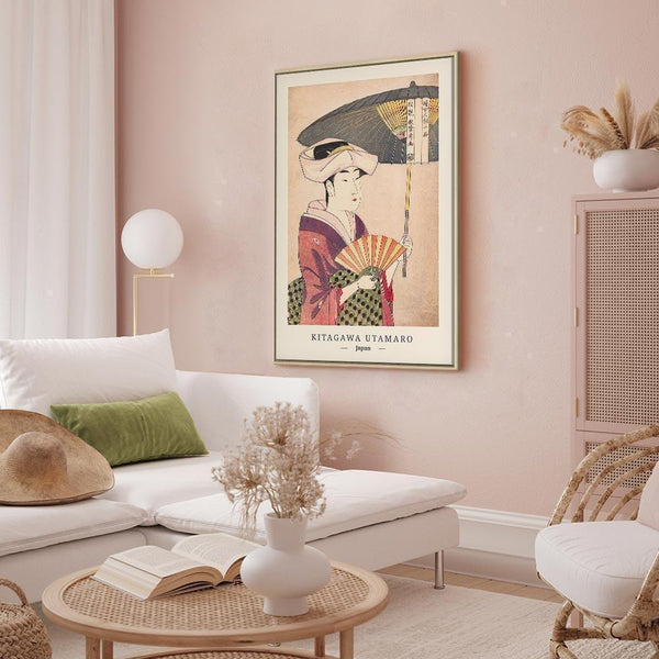 Quadro - Woman With an Umbrella (1 Part) Vertical