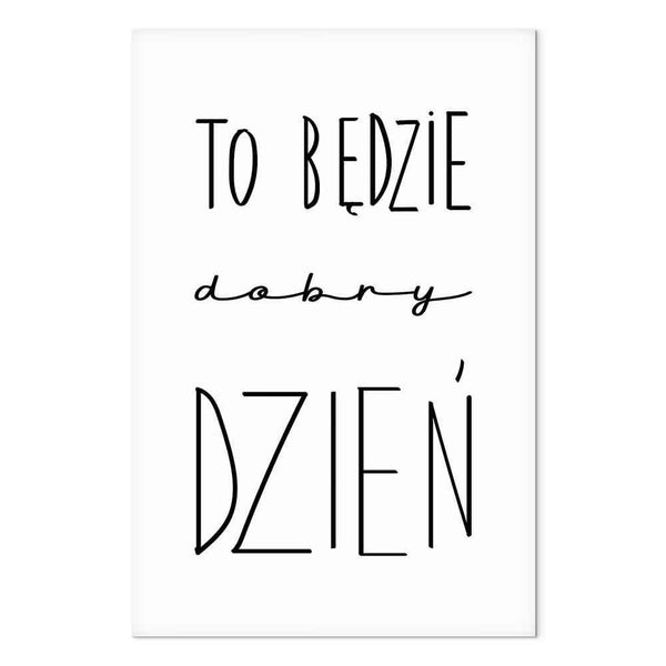 Quadro - Art of Words (1-part) - Inspirational Black Text on White