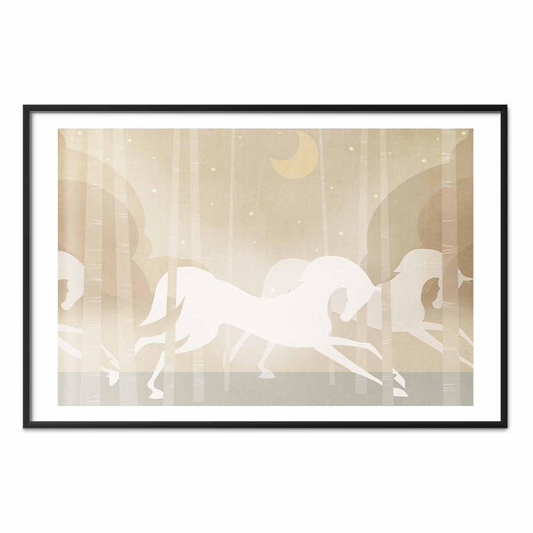 Poster - Galloping Horses