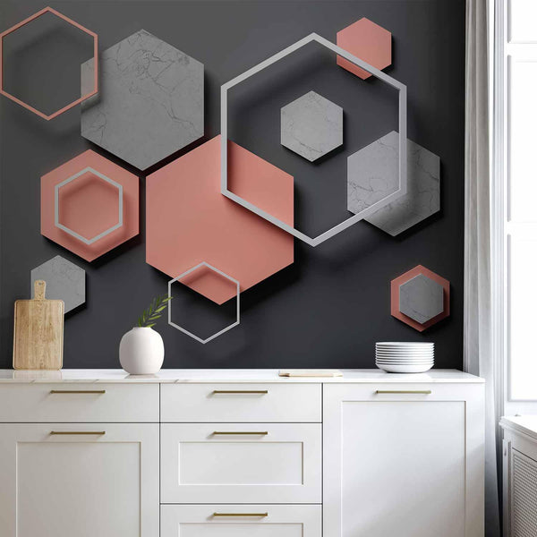 Carta da parati - Hexagon Plan