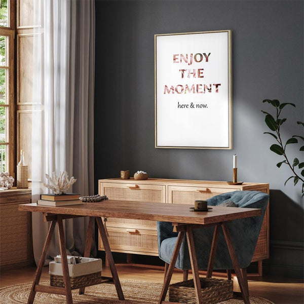 Quadro - Unique Moment (1-part) - English Text on White Background