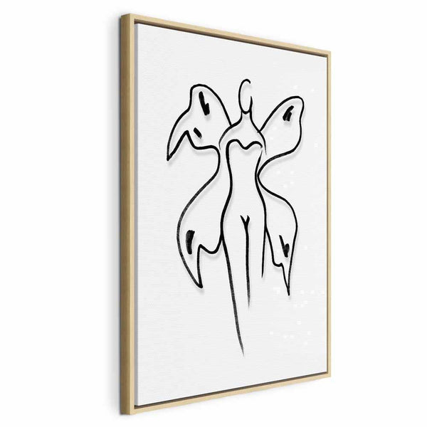 Quadro - Butterfly Woman (1 Part) Vertical