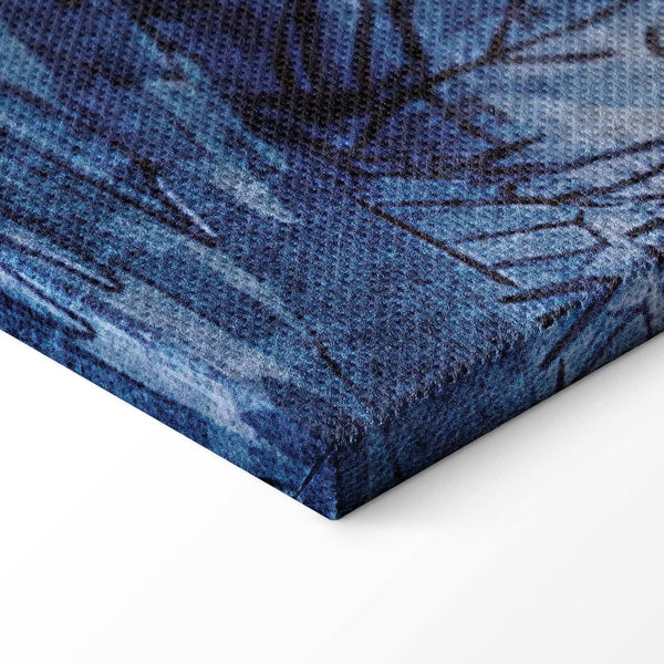 Quadro - Blue Bay - Italian landscape of Lake Como painted with blue ink