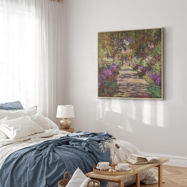Quadro - Claude Monet – A Pathway in Monet's Garden