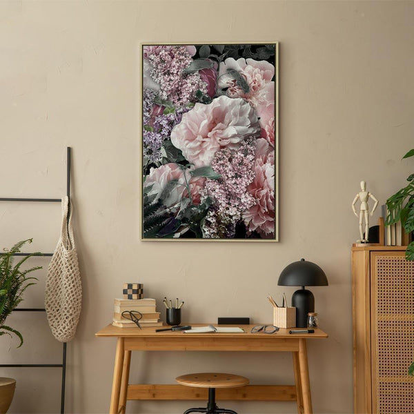 Quadro - Among Flowers (1-part) - Blooming Plants in Nature's Colors