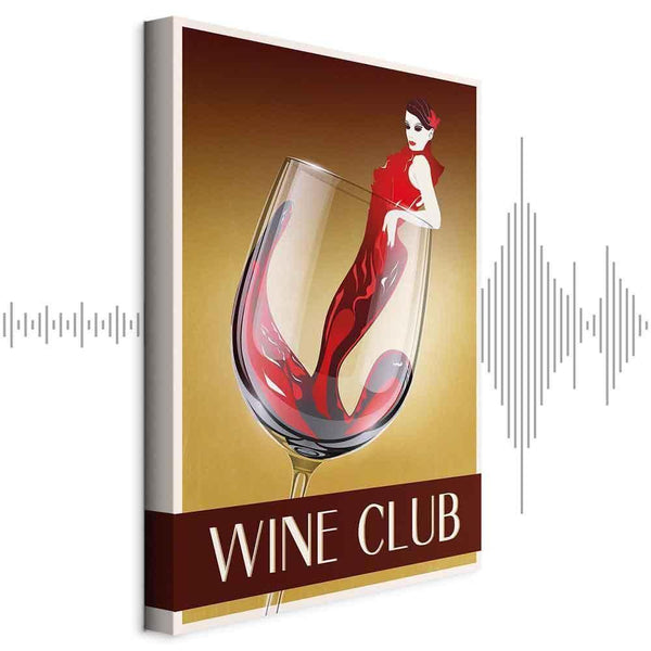 Quadro - Wine Club (1 Part) Vertical