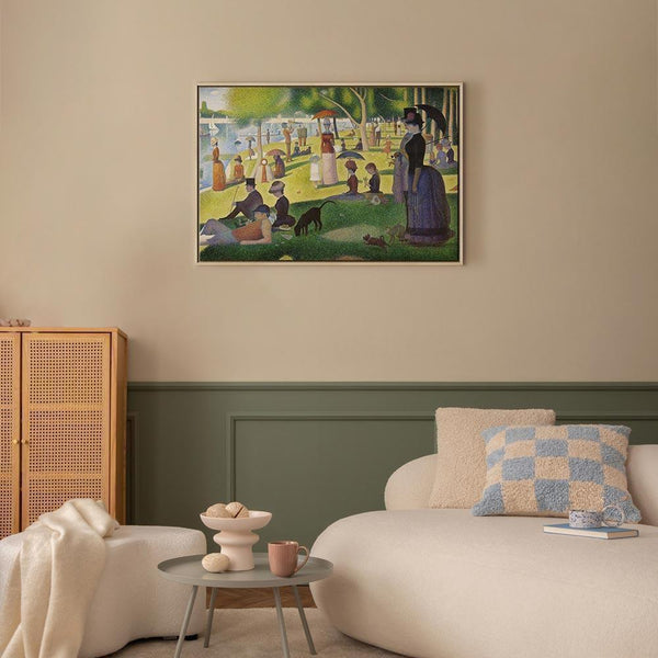 Quadro - Georges Seurat – Sunday Afternoon on the Island of La Grande Jatte