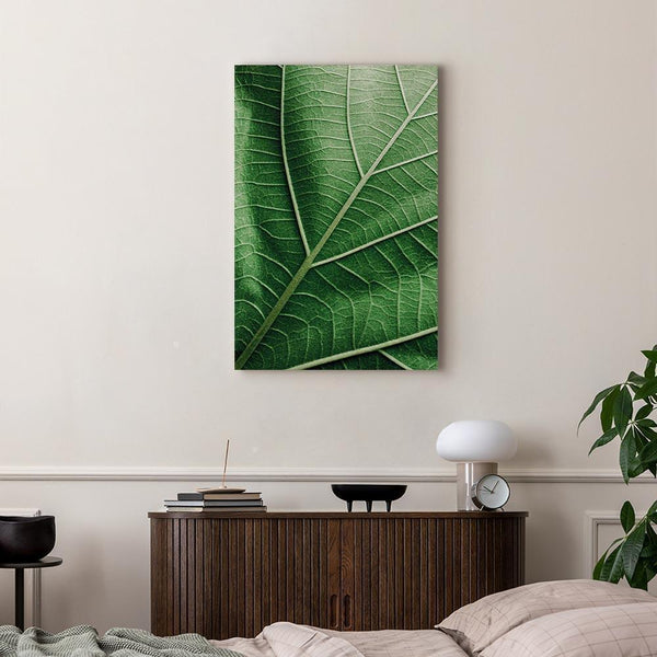 Quadro - Malachite Leaf (1 Part) Vertical