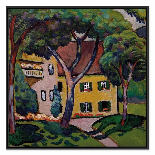 Quadro - August Macke – Staudacherhaus in Tegernsee