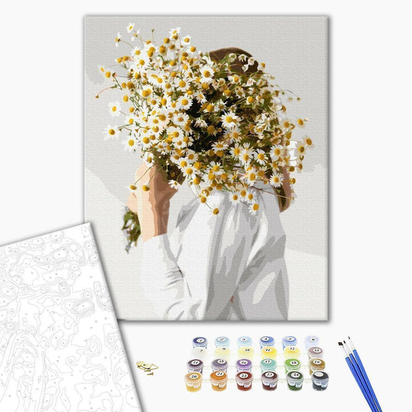 Quadro fai da te - Chamomile fan