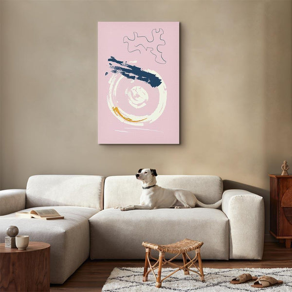Quadro - Pink Accent (1 Part) Vertical