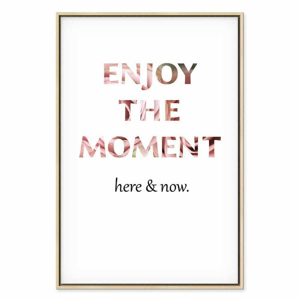 Quadro - Unique Moment (1-part) - English Text on White Background