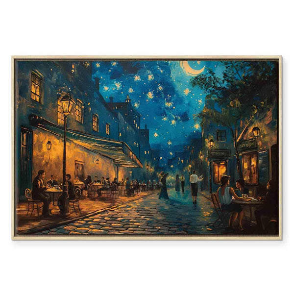 Quadro - Paris street – a painting inspired by Vincent van Gogh's style