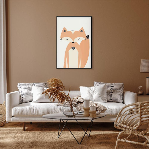 Quadro - Happy Fox (1 Part) Vertical