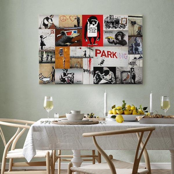Quadro - Banksy - collage