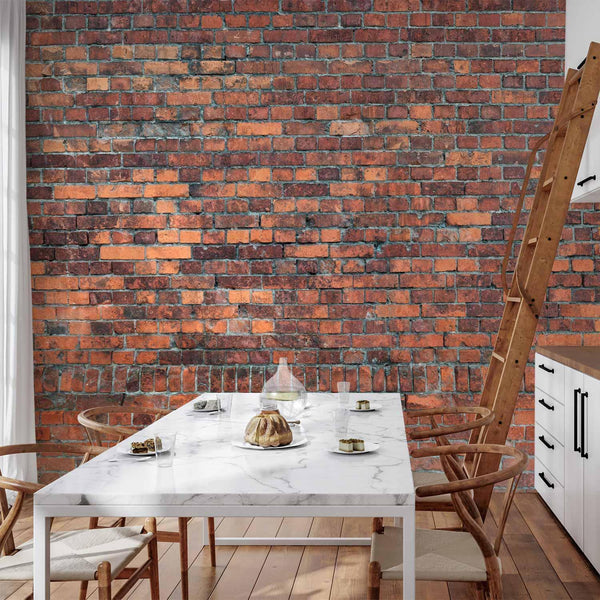 Carta da parati - Vintage Wall (Red Brick)
