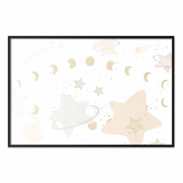 Poster - Moon and Stars