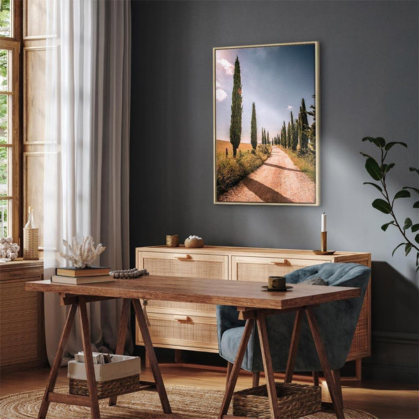 Quadro - Italian cypresses (1 Part) Vertical