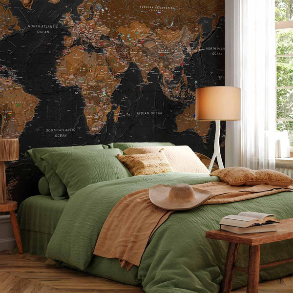 Carta da parati - World: Stylish Map