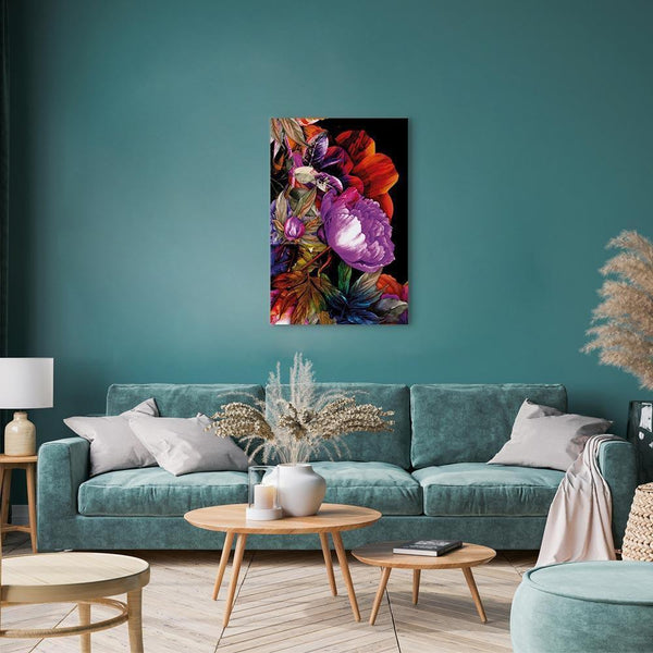 Quadro - Nature in Summer Hues (1-part) - Flower Garden of Inspiration