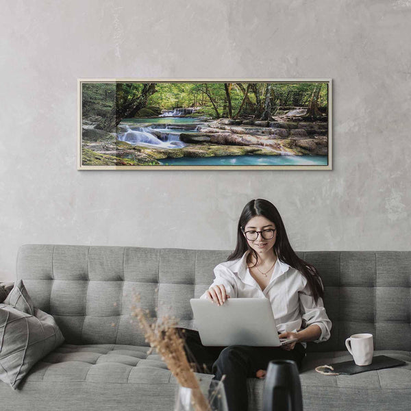 Quadro - Nature: Forest Waterfall