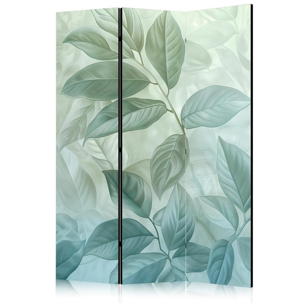 Paravento - Large Leaves in Green-Mint Shades - Botanical Motif