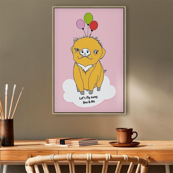 Quadro - Soaring Pig (1 Part) Vertical