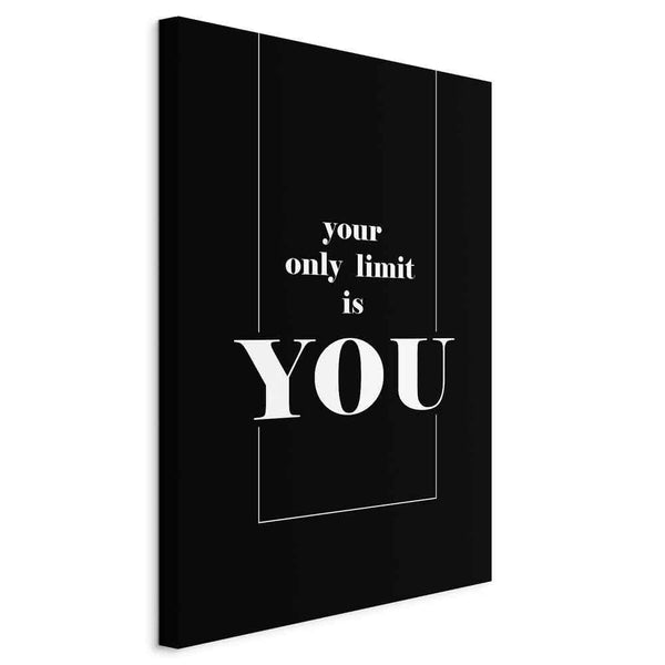 Quadro - Key to Success (1-part) - Black and White English Inscriptions