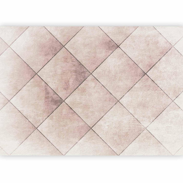 Carta da parati - Perfect cuts - geometric symmetrical tiled pattern with pattern