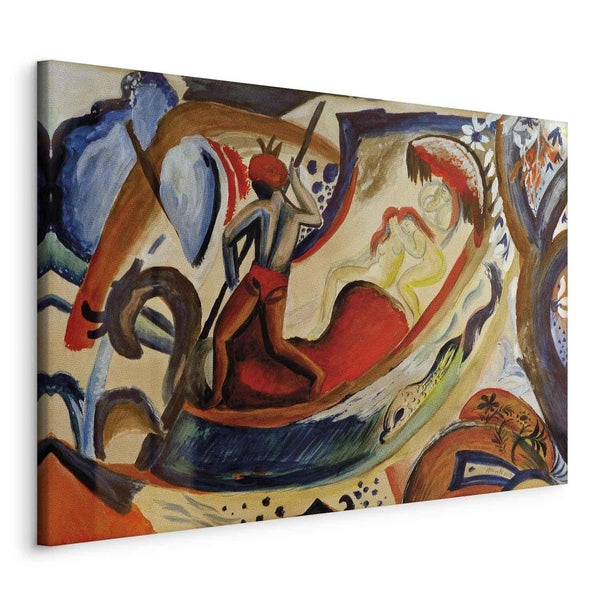 Quadro - August Macke – Nackte Mädchen in der Barke