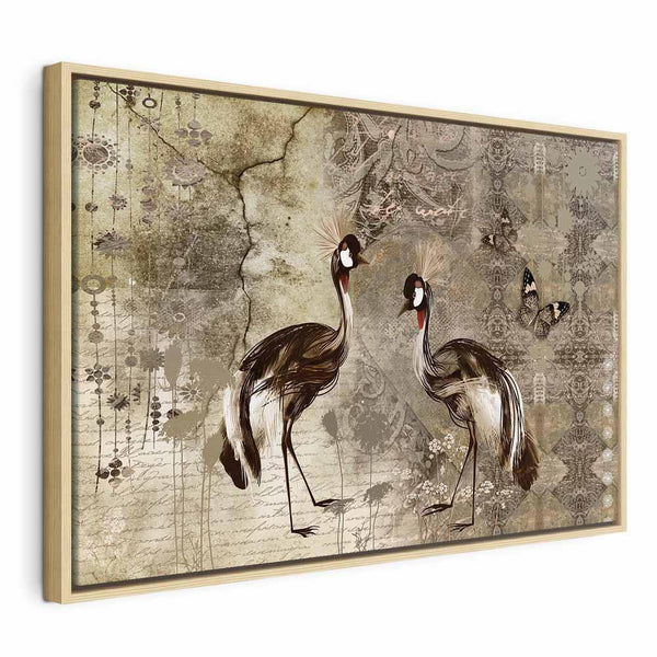 Quadro - Retro Cranes (1 Part) Wide