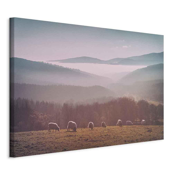 Quadro - Sheep in Mountain Landscape (1-part) - Animals in Nature