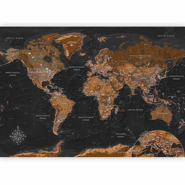Carta da parati - World: Stylish Map