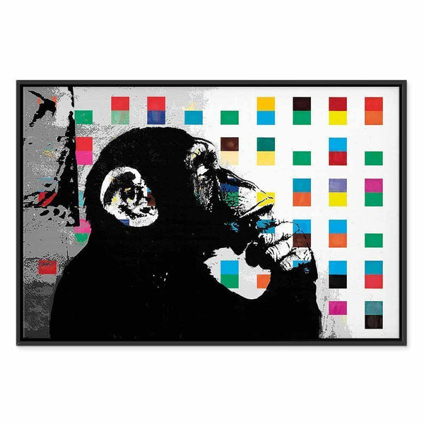 Quadro - Banksy The Thinker Monkey